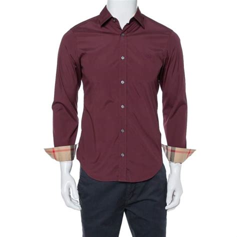 burberry shirt outfit|burberry burgundy shirt.